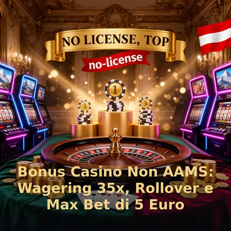 Bonus Casino Non AAMS: Wagering 35x, Rollover e Max Bet di 5 Euro
